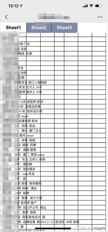 真实的海王约会千名女孩还做成表格厦门某海王渣男被曝光