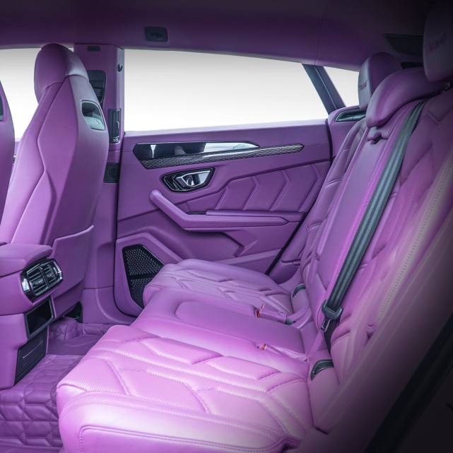 骚紫内饰mansory改装兰博基尼urus