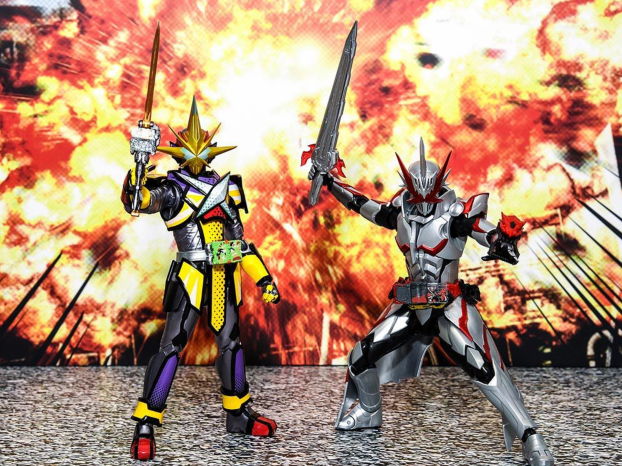 假面骑士:2021魂展作品公开,圣刃竟附带特效地台,音剑和雷剑无比酷炫