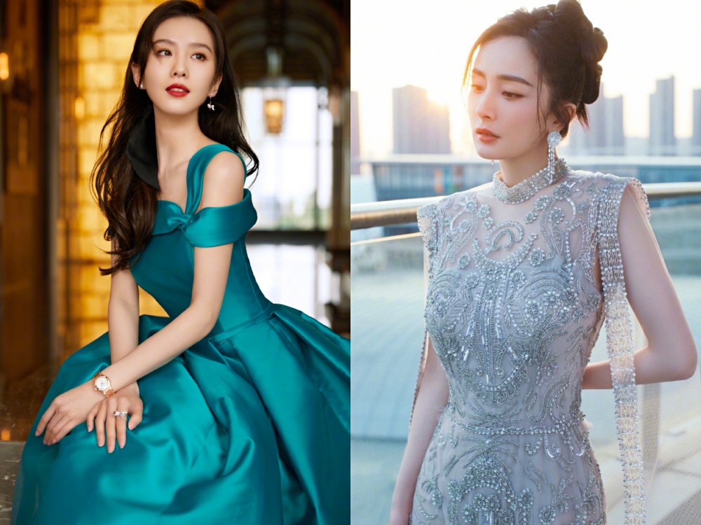 "诗幂"cp再发糖!杨幂刘诗诗参加晚会坐一起,挽手下班太好嗑