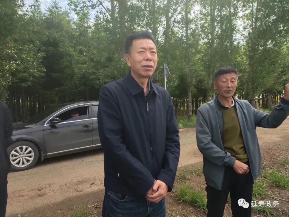 刘金成深入延寿县延河镇玉河镇检查冰雹灾害情况