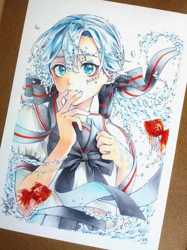 馬克筆插畫初音未來miku系列新手入門動漫人物女生素材