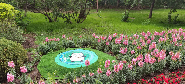 以路为纸也成诗长春蔚山路上的井盖太文艺了