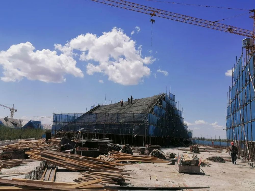 查干湖生态小镇两馆建筑即将封顶