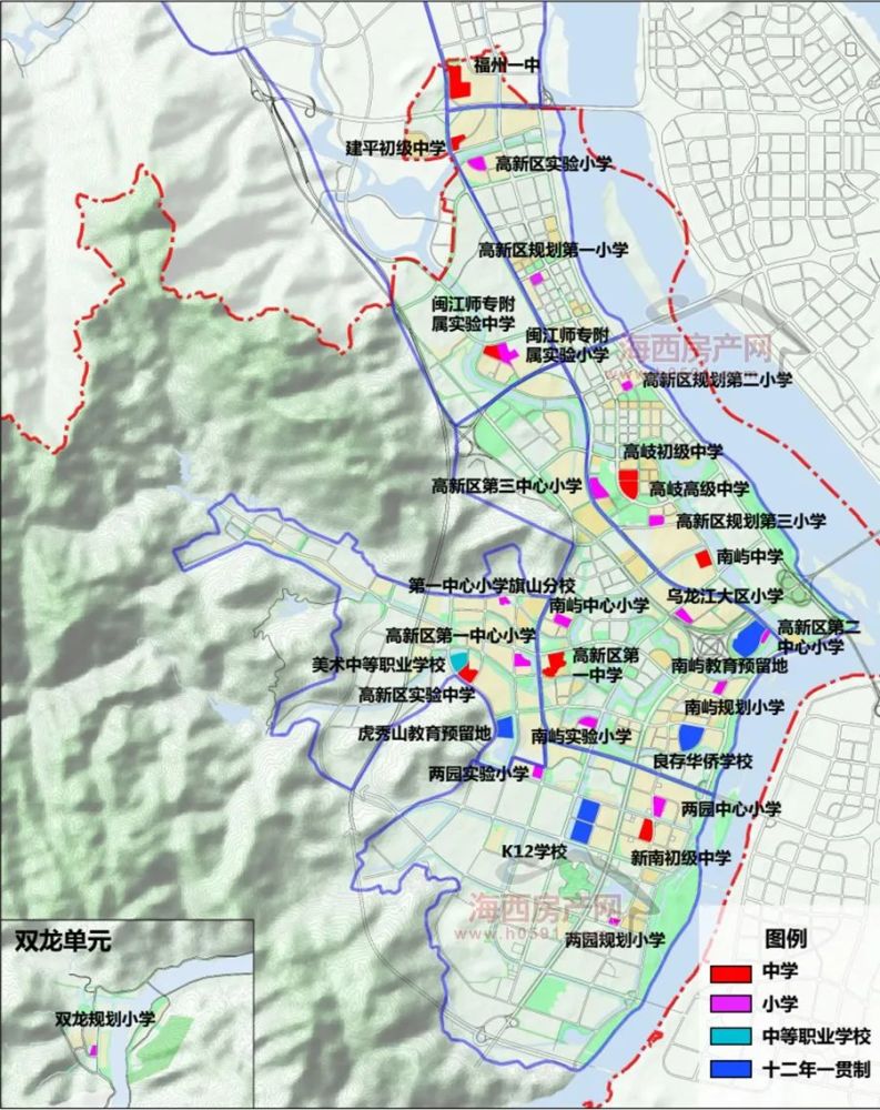 高新區規劃31所中小學:兩園區有5所這也意味著,福州高新區即將動建