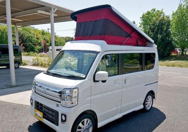 采用双层设计,住四人没问题|铃木汽车|小房车|房车|k-car|露营车|日本