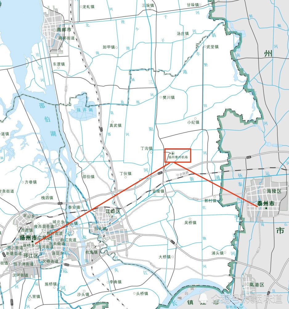 江蘇揚州和泰州兩個地級市共用一個機場,且共同冠名揚州泰州機場