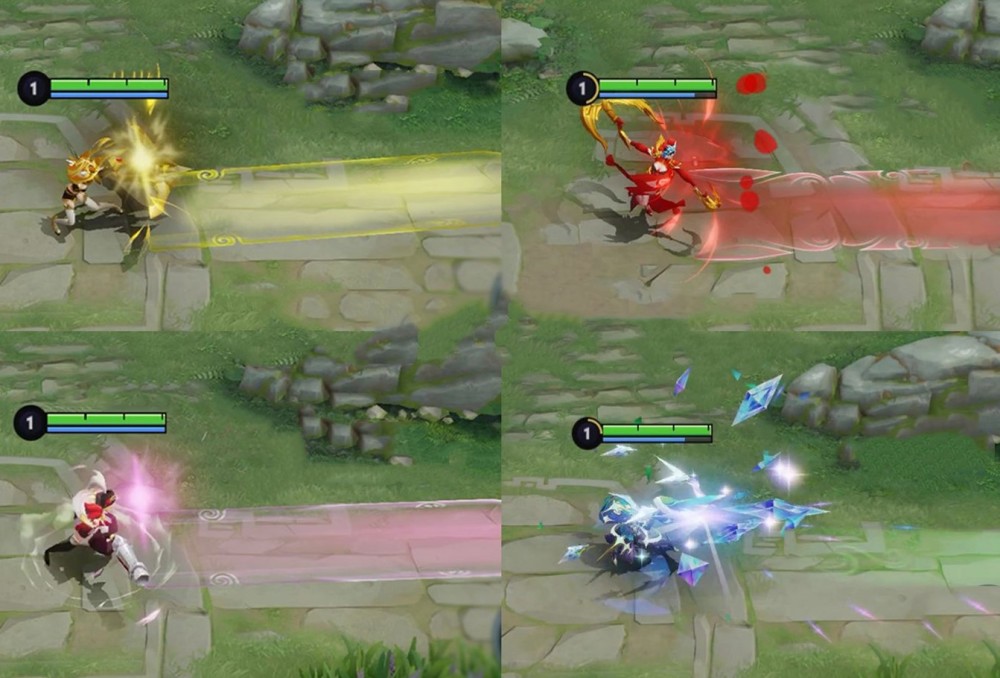 最后还有一件事,虞姬全皮肤新增了一个预警特效,释放1技能时会出现一