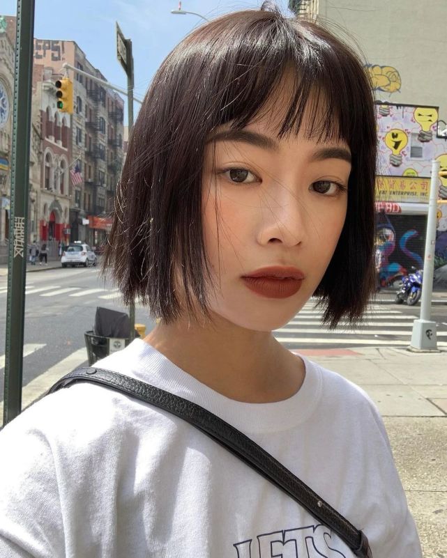 lisa倪妮都爱的气质短发,原来一点不挑人!清爽夏日造型get起来