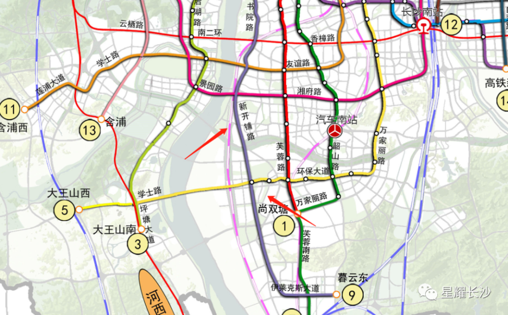 官方回复长沙地铁9号线走向有变已批复