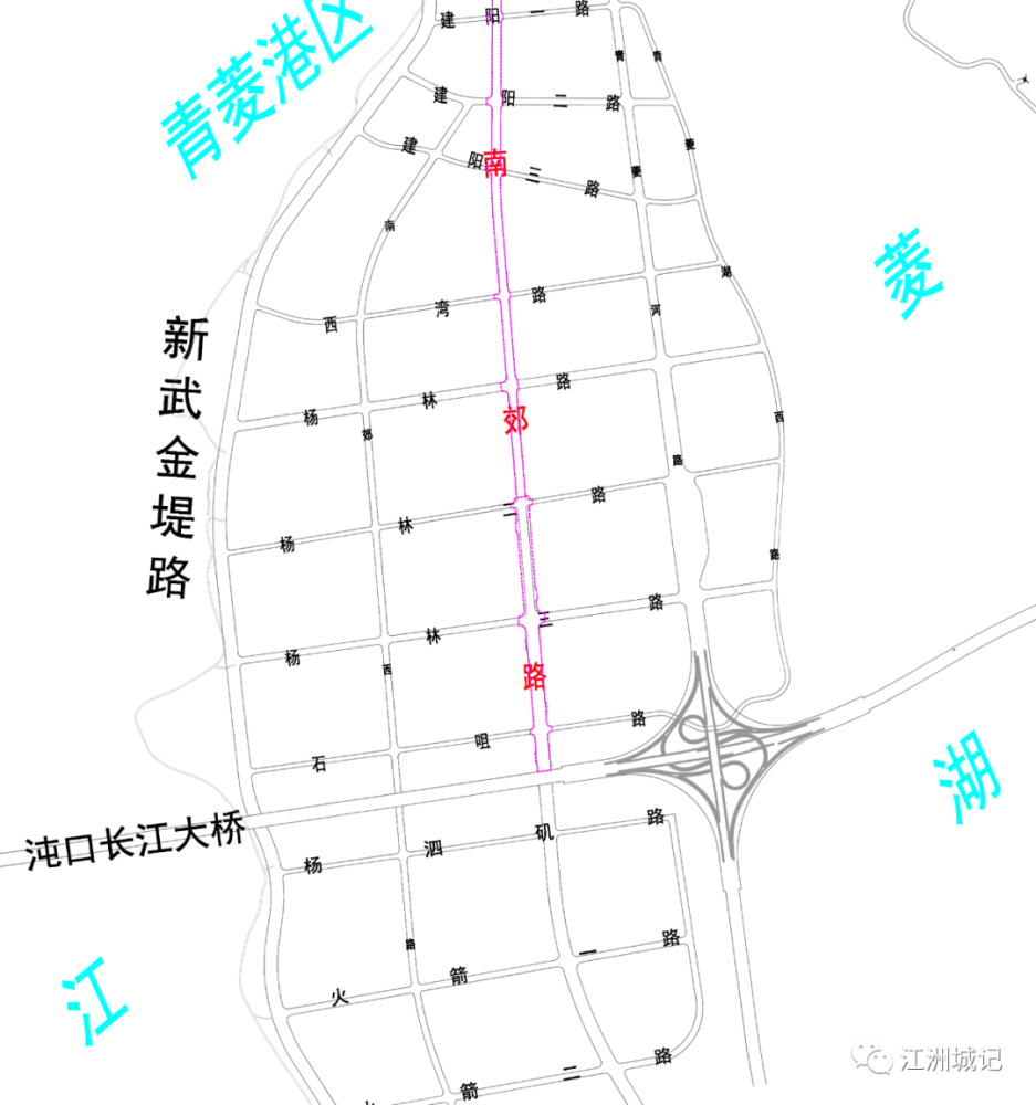 新武金堤路规划示意图图片