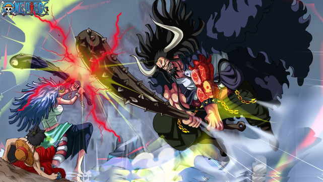 海贼王1015话,十字架索隆被山治当成武器,大和与凯多彻底决裂