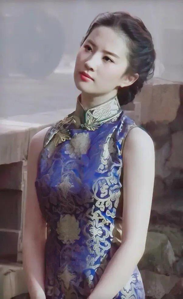 刘亦菲身穿旗袍惊艳了时光宛如回到了民国