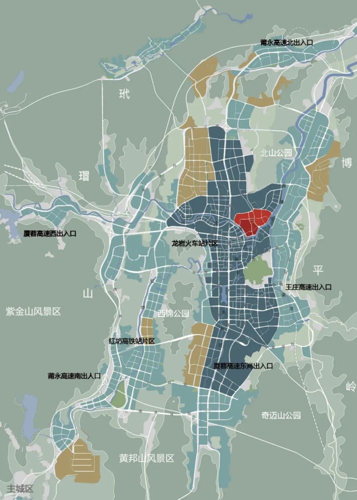 龙岩市城市规划图图片