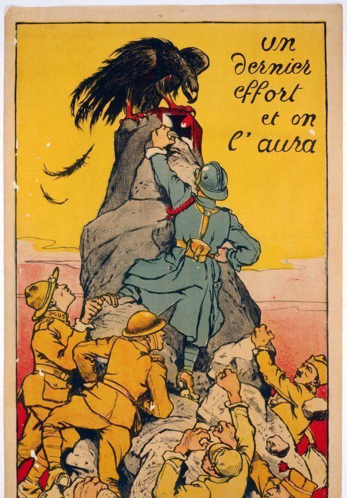 最后一搏打败德国人:一张战争海报背后记录的一战转折点