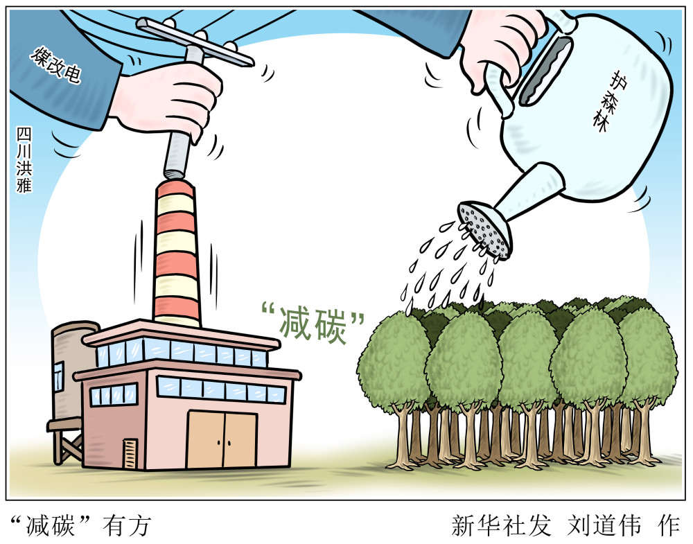 (图表·漫画)【环境】"减碳"有方