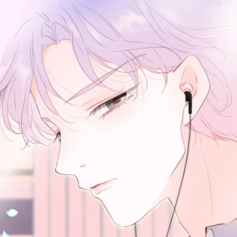 动漫二次元男头垂首娇美人