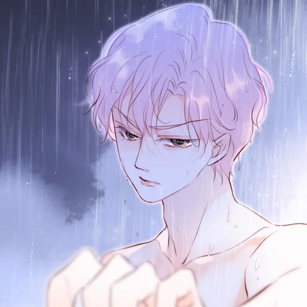 动漫二次元男头垂首娇美人