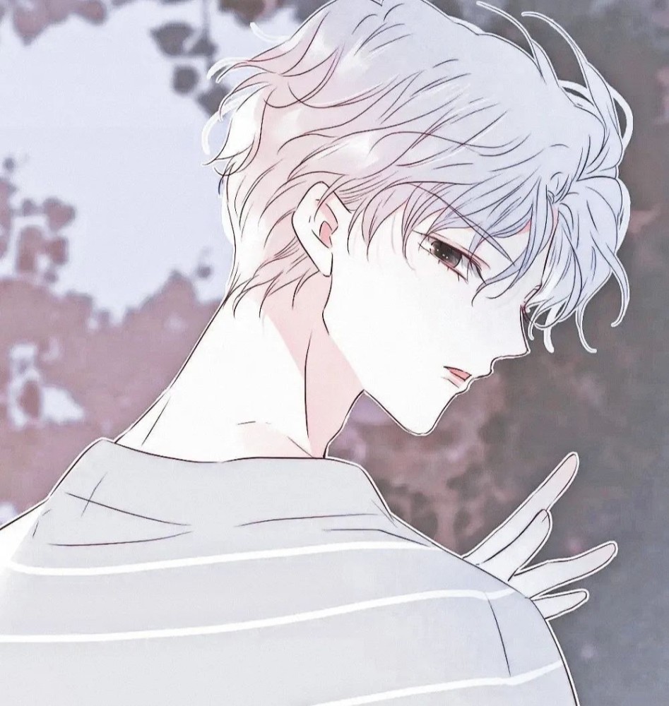 动漫二次元男头垂首娇美人