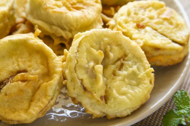 炸茄盒面糊不能用水调教你正确做法金黄酥脆不回软不塌陷