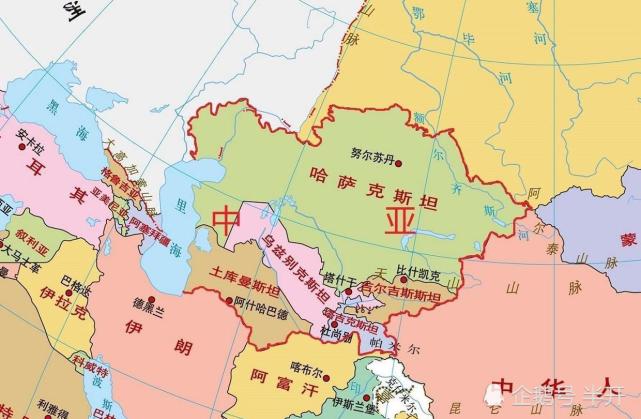 中国和哈萨克斯坦边界图片