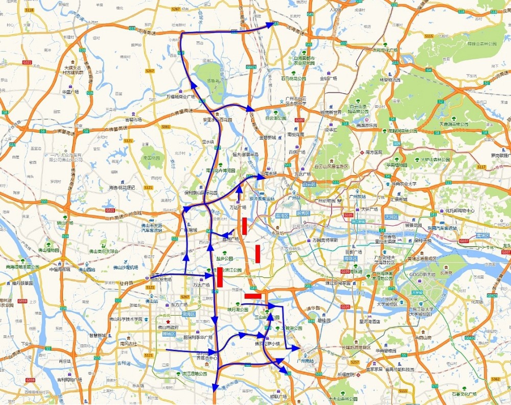 廣州芳村交通管制佛山南海交警送你5條繞道指引