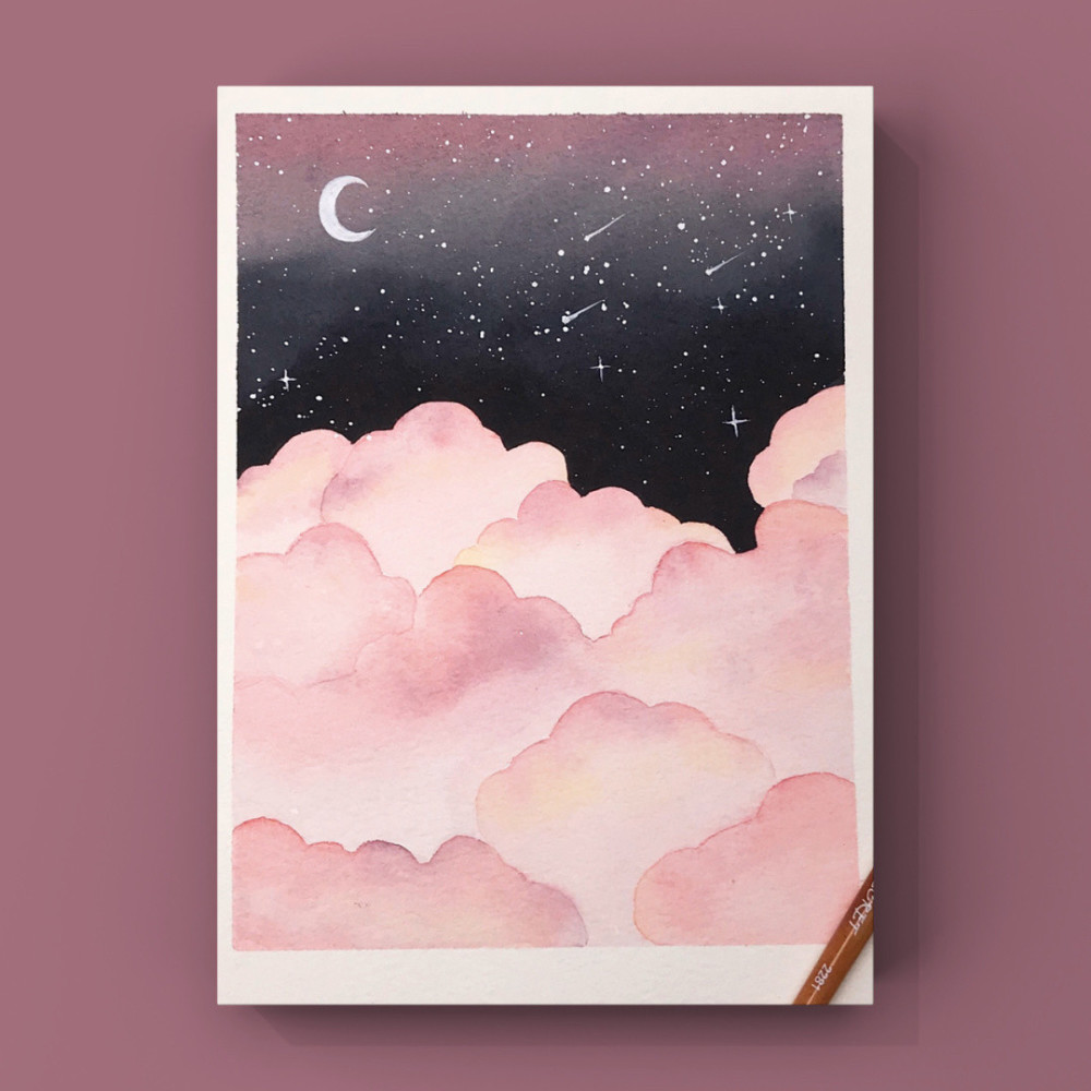 梦幻水彩背景图