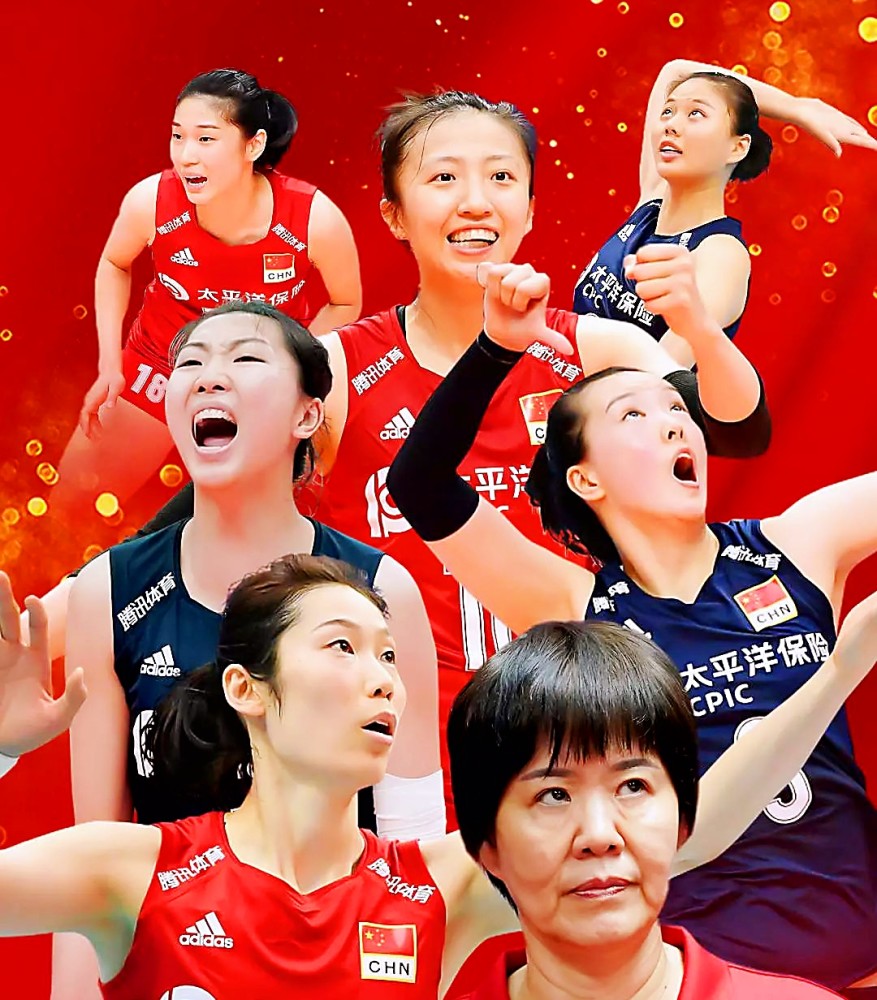 王媛媛主攻手:朱婷,张常宁,李盈莹,刘晓彤出征的12名女子排球运动员
