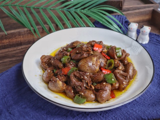 下饭菜孜然鸡胗的做法,香辣有嚼劲,浓浓烧烤味,真过瘾|孜然鸡胗|鸡心