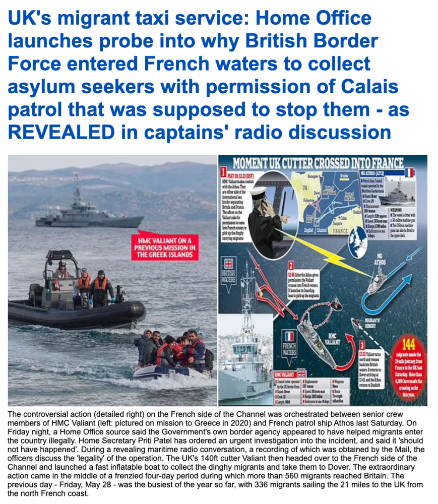 嫌偷渡船太慢 英国边防部队前往法国接走至少568名偷渡客 法国 谢谢 腾讯新闻