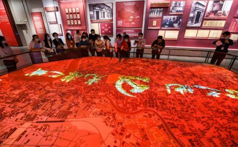 3万个模型44处红色遗址遗迹揭秘中共一大纪念馆光荣之城大沙盘