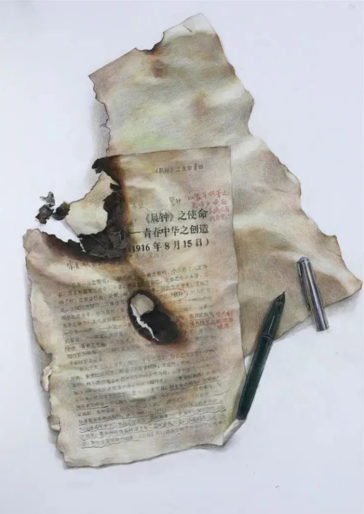鲁美附中精微素描细节放大让人惊叹