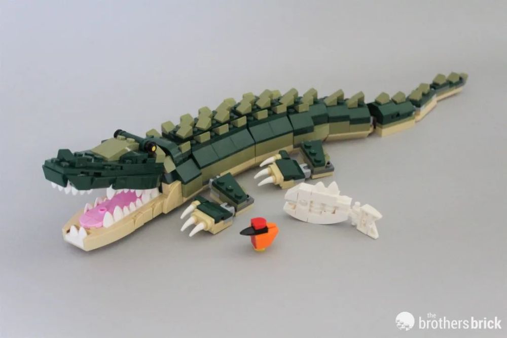 动物的奇妙冒险!乐高创意百变三合一31121鳄鱼开箱评测