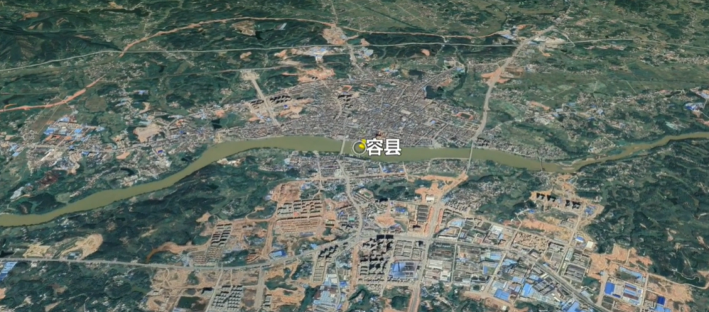 容县十里镇卫星地图图片