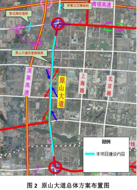 部分高架路段双向8车道,关于淄博快速路的更多信息来了