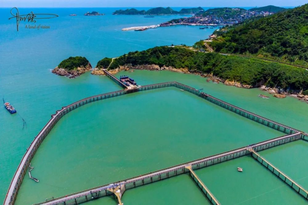 除了"五元一斤的皮皮虾",大陈岛的"围海养殖"风景也很有特色