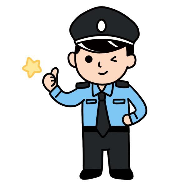 警察图片卡通最简单图片