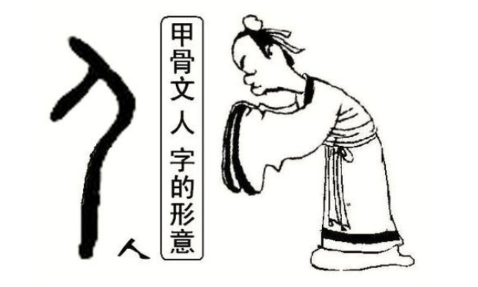 高考作文人字漫画很难看看3000年前的人字会发现命题组挺善良