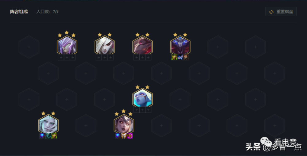 提升阵容坦度,保持血量速升六人口寻找德莱文,随后补充破败军团羁绊