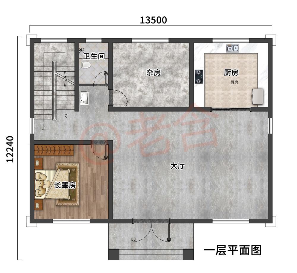 最新款农村自建别墅户型图,外观大方,布局合理,可以保存图纸!