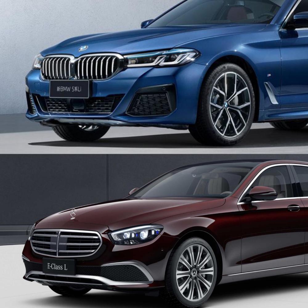 上新的宝马5系 vs 换新的奔驰e,中年油腻男做的选择题