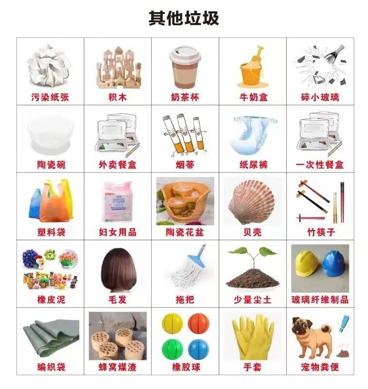 其他垃圾的定义▼生活垃圾类别中的其他垃圾~这一期,羊羊继续带大家