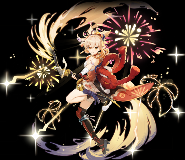 原神17稻妻三位新角色曝光宵宫立绘首曝新四星忍者太可爱了