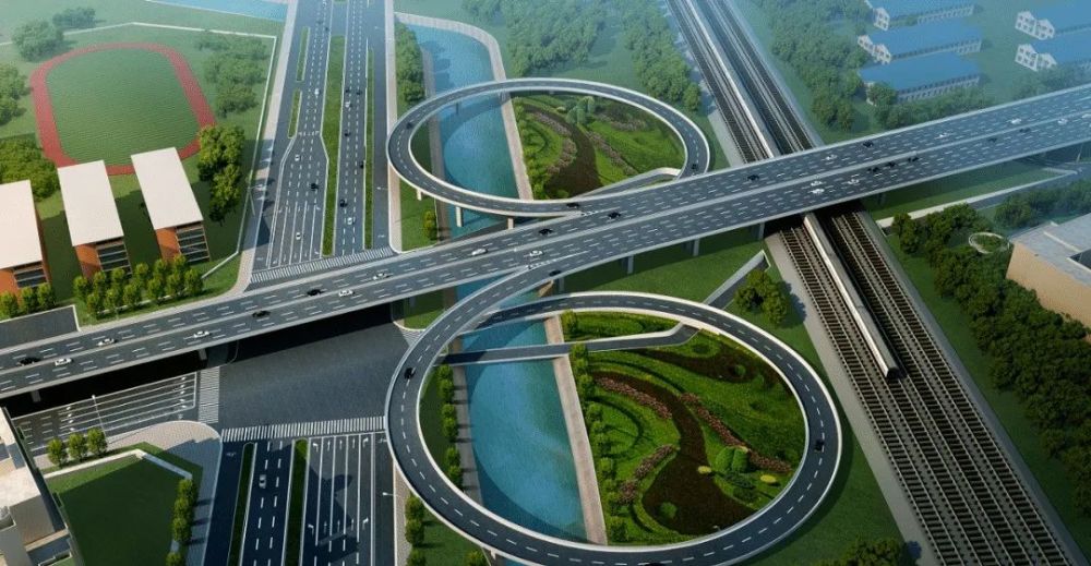 以下是2016年项目周边规划的效果图到底有多美新规划的张衡西路高架桥