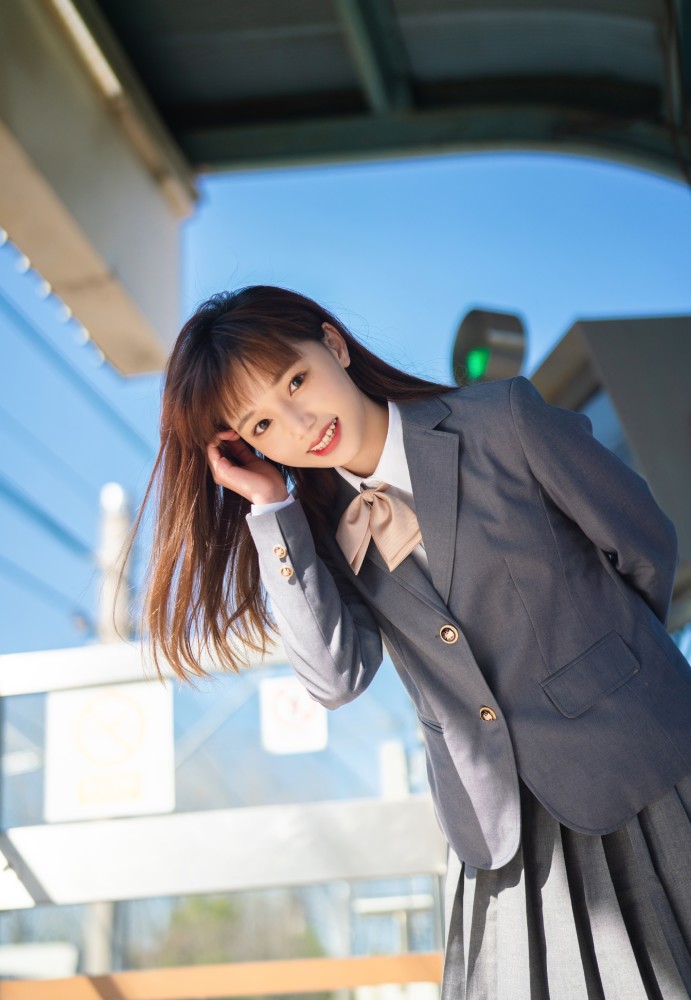 jk少女,阳光正好