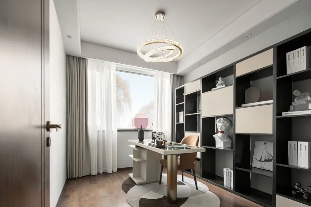 150平现代轻奢风格装修漂亮上档次棕调的高级感效果图