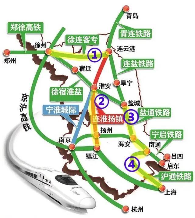 江苏铁路网2021年铁路三季度铁路调图的车次逐渐流出.