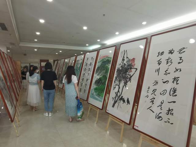 福州高新区举办庆祝建党一百周年书画作品展