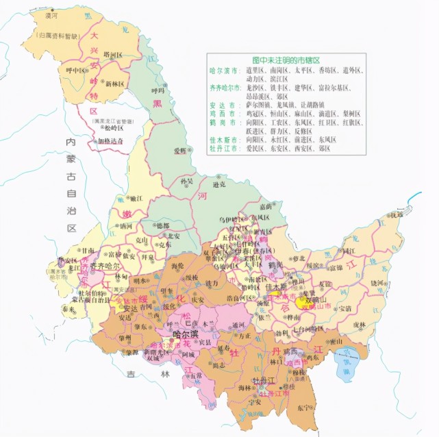 黑龍江省的區劃調整當年5個專區如何分為12個地級市