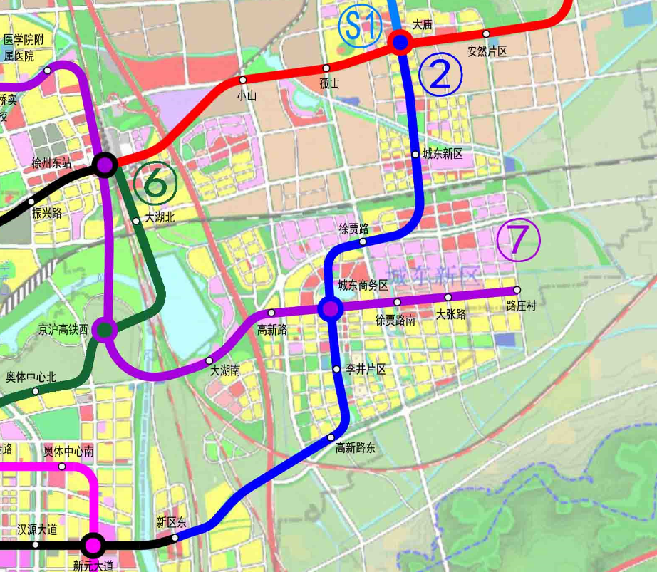 徐州地铁7号线规划图片